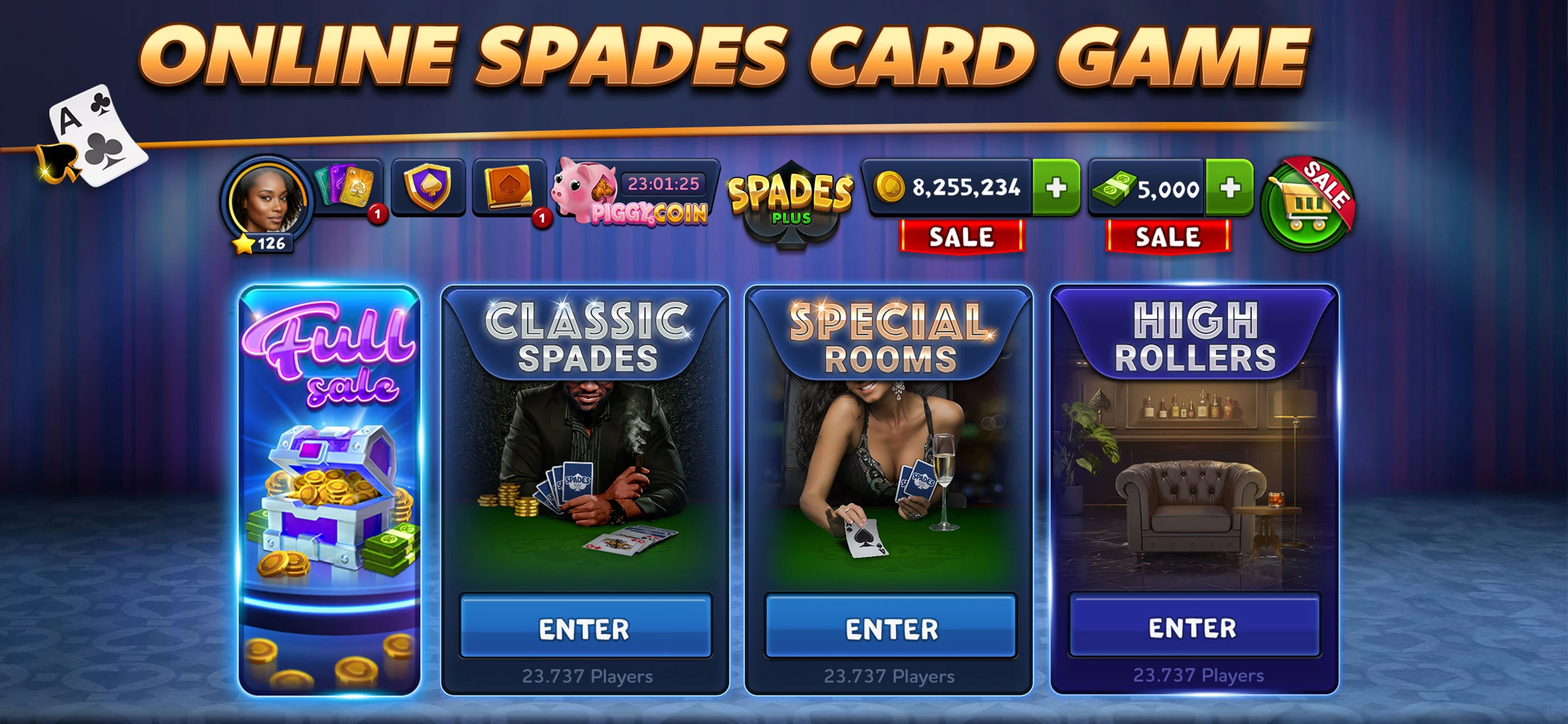 Spades Plus - Card Game screenshot